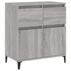 Komoda sivog hrasta sonome 60x35x70 cm od konstruiranog drva