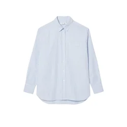LACOSTE Bluza svetlo modra / bela