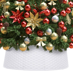 vidaXL Podloga za božićno drvce bijela O 54 x 19,5 cm