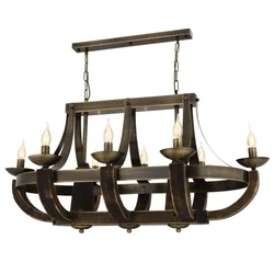 Opviq Luster Av-1644-8E-Ym, 80x106x58 cm, Smeđe boje