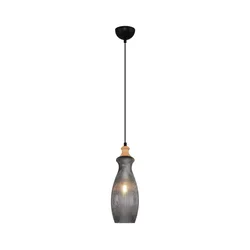 Luster na sajli BOTTLE 1xE14/4W/230V sa zadimljenim staklom