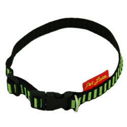 Pet Line Ogrlica za pse, 10mm, 20-31cm, Zeleno-crna