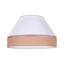 Stropna svetilka AVIGNON 3xE27/15W/230V premer 60 cm bela/rjava