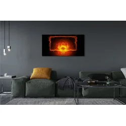 tulup.si Slika na platnu Flaming košarko 140x70 cm