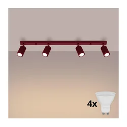 Brilagi - LED spot svetiljka CRESTO 4xGU10/10W/230V bordo