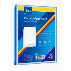 Tetis Mapa za predstavitve iz PP, 20 žepov, A4, modra