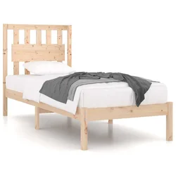 Vidaxl Posteljni okvir iz trdne borovine 90x200 cm