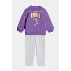 Adidas Komplet trenerka za devojčice I Dy Mi Jog JZ3548, Ljubičasto-siva