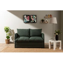 Atelier del Sofa Dvosed na razvlačenje Saga, 128 x 70 x 66 cm, Zeleni