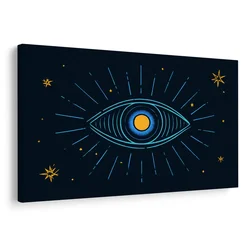 Slika mistično oko med zvezdami - 60x40