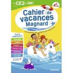 Cahier de vacances 2026, du CE2 vers le CM1 8-9 ans