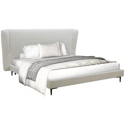 Livetastic OBLAZINJENA POSTELJA 181 cm  x 201 cm , les, kovina, tekstil bela