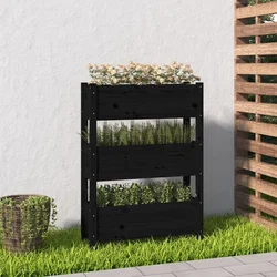 Sadilica crna 77 x 25 x 104,5 cm od masivne borovine