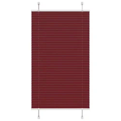 Plisirana zavjesa Bordo crvena 75x100 cm Širina tkanine 74,4 cm Poliester