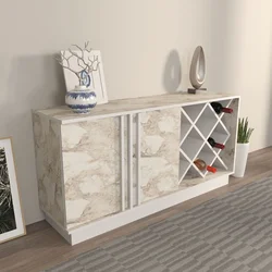 Hanah Home Komoda Luna, 70x40x148 cm, Krem