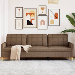 vidaXL vidaXL Trosed rjav 210 cm blago, (21256049)