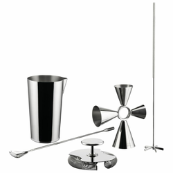 Set za koktajle, 5 kosov, nerjaveče jeklo, Alessi