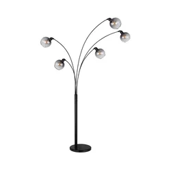 Globo 58228NBS - Podna lampa SEYMOUR 5xE27/40W/230V dimna