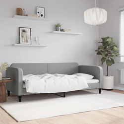 Dnevni krevet svjetlosivi 90 x 200 cm od tkanine