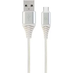 Gembird USB kabl 1,8 m USB 2.0 USB A USB C Srebrno, Belo