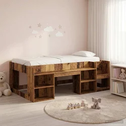 Krevet za djecu s ladicama Staro drvo 75 x 190 cm