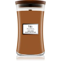WoodWick Mirišljava sveća Santal Myrrh, L, Braon