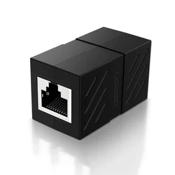 Mrežna spojka Ugreen RJ45 Ethernet - 10 Gbps - Crna KP32222
