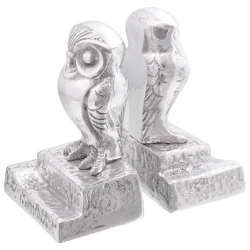 Držači za knjige 2 pcs Srebrno 12 x 9 x 19 cm Aluminij