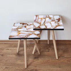 Hanah Home Set klub stočića 2Shp106, 2 komada, Beli