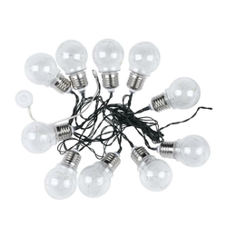 LED solarni lanac 10xLED/1W/1,2V 1xAA 2 m IP44 3000K 300 mAh