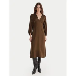 ViCOLO Cocktail obleka TF0250 Rjava Regular Fit