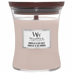 Woodwick SVEČA WW CLASSIC MEDIUM VANILA&SEA SALT 92191E