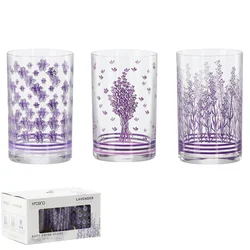 Komplet 6kos kozarcev Lavender Collection 250ml 68561