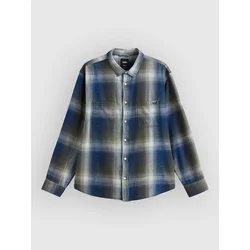 Vans Lx Indigo Plaid Shirt mossy olive
