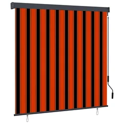 Rolo zavjesa Narančasta i smeđa 180 x 250 cm Tkanina i aluminij