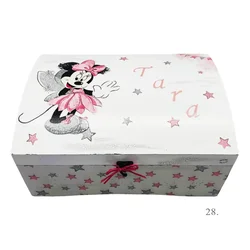 Kutija uspomena personalizirana imenom - poklon za rođenje, krštenje ili rođendan djeteta - 28. 25x35x17cm - 16719
