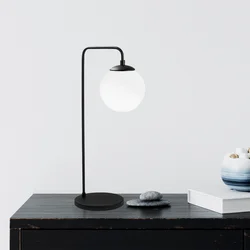 Opviq Stona lampa E14, Crno-Bela