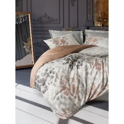 Lessentiel Maison Komplet posteljine Double Blatt, 200x220 cm, Braon-sivi