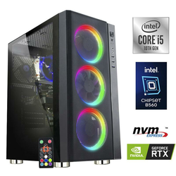 Računalnik MEGA 6000Y B560/i5-10400F/DDR4-16GB/SSD500GB-NVMe/RTX3060-12GB/Aktivno hlajenje/RGB/Brez OS