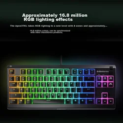 SteelSeries Tastatura, Žičana, Crna