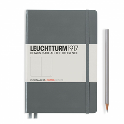 Notebook Medium (A5) Hardcover, Tačke, siva