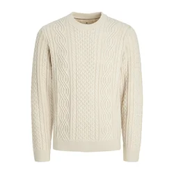 JACK & JONES Pulover JPRBLUSEAN svetlo siva