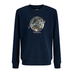 Jack & Jones Junior Majica Honolulu temno modra/bela