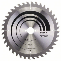 BOSCH List kružne testere Optiline Wood 250 x 30 x 3.2 mm. 40