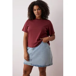 Trendyol Curve Ženska majica Tbbss25Bf00061, Bordo