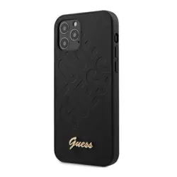 Maska Guess Faceplate Love za iPhone 12 mini crna.