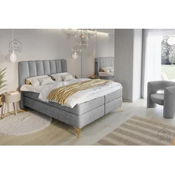 Boxspring postelja Lexi - 140x200 cm - tkanine Loris