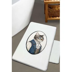 Lessentiel Maison Set prostirki za kupatilo Modcat, Beli