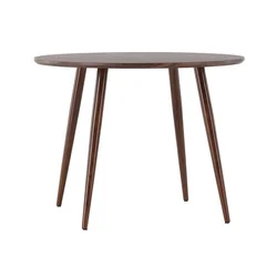 Miza Dallas 3879 Temno rjava, 75cm, MDF plošča, Kovina