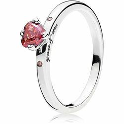 Pandora Srebrni prstan You & Me 196574CZRMX (Obseg 60 mm)